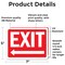 Signmission Exit Sign, Vinyl Decal, 7 in W, 5 in H, Exit with Left Arrow OS-2PACK-MISC-D-57-L-19487 - alternate 4